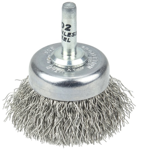 Picture of Weiler Abrasive 1-3/4 Stainless Wire Crimped Cup Brush Wire Cup Brush